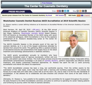 Dr. Robert Rioseco Earns AACD Accreditation